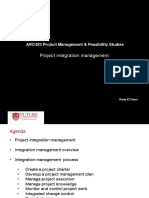 ARC483 Project Management & Feasibility Studies Project Integration Management