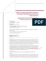 (CORONADO,) QFD Gestión Del Riesgo Operacional en El Proceso de Transporte