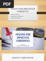 Exposición PASIVOS POR IMPUESTOS CORRIENTES