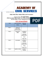 Polity Study Plan