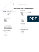 Unit 4 Test: Listen To The Conversations. Choose The Correct Answer To Complete Each Sentence