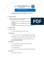 Semi Detailed Lesson Plan in Science Lesson Gravity