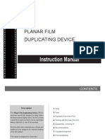 Planar Film Duplicating Device: Instruction Manual