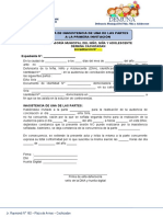 Formato de Acta de Inaistencia de Una de Laspartes A La Primera Invitación