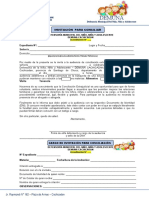 Formato de Ficha de Invitación para Conciliación