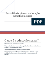 Sexualidade, Gênero e Educação Sexual Na Infância