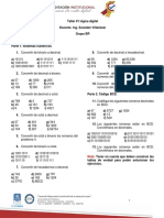 Taller - 1 Logica Digital Sistemas Numericos