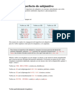 Formación U Usos Del Imperfecto Del Subjuntivo