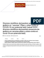 Diversos Científicos Demuestran Presencia de Grafeno en "Vacunas" Pfizer y Otras Contra El COVID-19 Con Potencial Letal