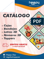 Catálogo: - Cajas - Bandejas - Letras 3D - Números 3D - Toppers