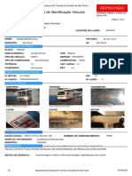 Vistoria de Identificação Veicular: Reprovado