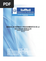 Manual de Normas Y Procedimientos de La Sección de Vehículos