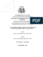 Universidad de Guayaquil Facultad de Ciencias Económicas Maestría en Administración Bancaria Y Finanzas