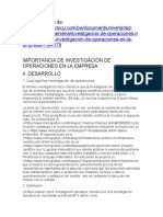 Articulo Sobre Importancia de La IO en Relacion A La Administracion de Empresas