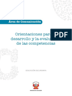 Orientaciones para El Desarrollo y La Evaluación de Las Competencias