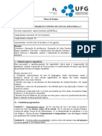 2023 GÊNEROS LITERÁRIOS E ENSINO DE LÍNGUA ESPANHOLA 1 Programa PLANO DE ENSINO