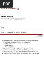 Model Answer: For Interactive Case Interviewers Only