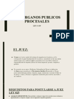 Los Organos Publicos Procesales Tema #2