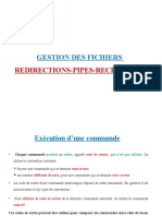 Gestion Des Fichiers: Redirections-Pipes-Recherches