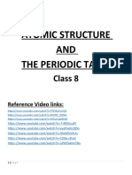 Atomic Structure AND The Periodic Table: Class 8