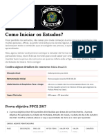 Como Iniciar Os Estudos? PPCE: @hugolisandro