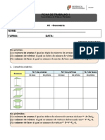 Ficha de Trabalho 1: Características de Prismas e Pirâmides