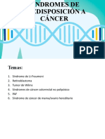 SX de Predisposición A Cáncer