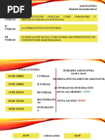 Asignatura Modelos Socioeducativos