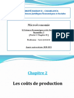 Chapitre II Les Coûts de Production