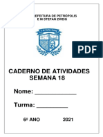 Caderno de Atividades Semana 18 Nome: - Turma