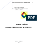 Introducción Al Derecho: Umbral Jurídico