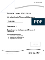 THL1501 Assignment 2 Feedback 