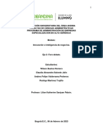 Foro Debate Eje 2 Innovacion e Inteligencia de Negocios