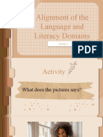 Alignment of The Language and Literacy Domains: Group 1