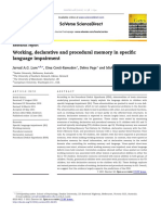 Working, Declarative and Procedural Memory in Specific Language Impairment