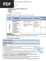 Sesion de Matematica 10 Ordenamos Cantidades ASCENDENTE