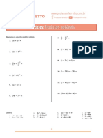 Exercícios Produtos Notáveis (Ferreto)