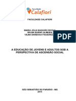 A Educação de Jovens e Adultos Sob A Perspectiva de Ascensao Social