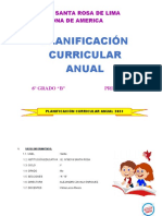 Planificación Curricular Anual: I.E. N°88319 Santa Rosa de Lima Patrona de America