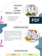 Valoración Del Estado Nutricional Valoración Global Subjetiva Y Objetiva