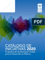 Catálogo de Iniciativas 2020: Programa de Las Naciones Unidas para El Desarrollo en México