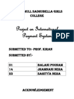 Project On International Payment System: J. Watumull Sadhubella Girls College