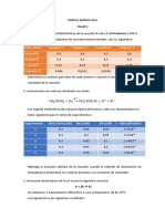 Taller 1 - CINÉTICA QUÍMICA 2021