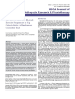 The Effectiveness of A 12 Week Exercise Programme in Hip Osteoarthritis A Randomised Controlled Trial