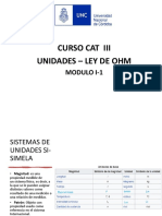 Curso Cat Iii Unidades - Ley de Ohm: Modulo I-1