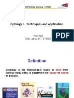 Cytology I - Techniques and Application: Peter NG Cyto Lab Ic, MT, PYNEH