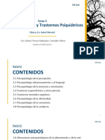 Psicopatología y Trastornos Psiquiátricos: Tema 3