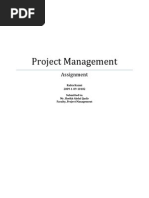 Project Management Assignment