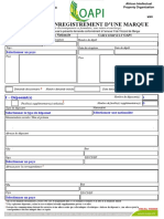 Demande D'Enregistrement D'Une Marque: I - Déposant(s)