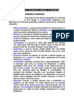 Some Terms of Purification Methods' in Chemistry